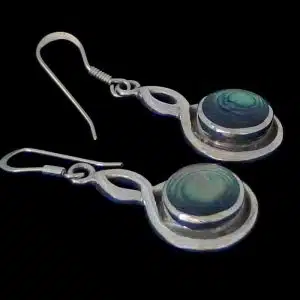 paua silver earrings