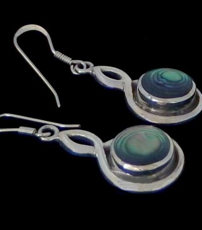 paua silver earrings
