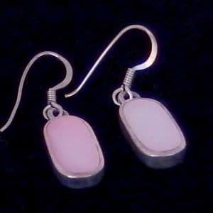 pearl silver earrings