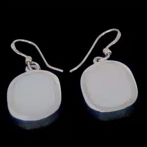 pearl silver earrings