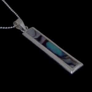 paua silver necklace