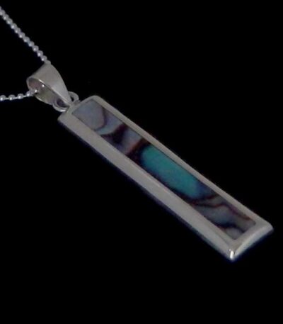 paua silver necklace