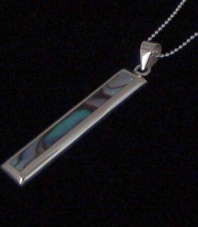 paua silver necklace