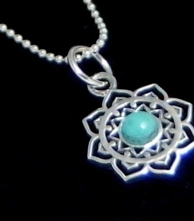 Silver Mandala pendant