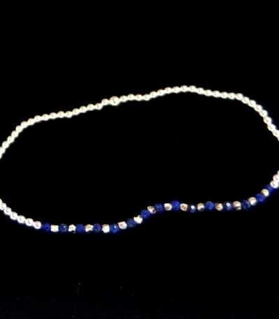 Silver Lapis bracelet