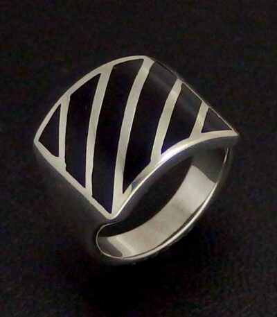 Chunky silver ring