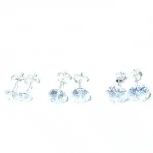 Cubic zirconia stud earring