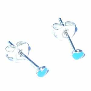 Tiny heart stud earrings