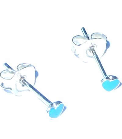 Tiny heart stud earrings