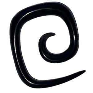 Black spiral ear stretcher