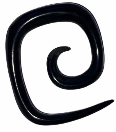 Black spiral ear stretcher