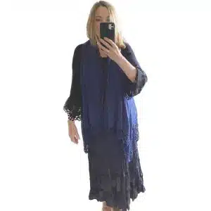 Sleeveless kimono jacket
