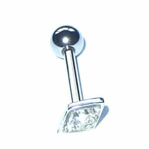 Sparkle tongue barbell