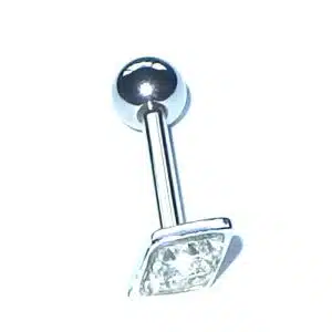 Sparkle tongue barbell