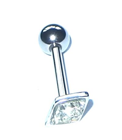 Sparkle tongue barbell