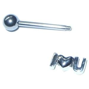 Tongue piercing jewellery