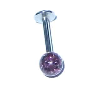 Glitter Ball Lip piercing