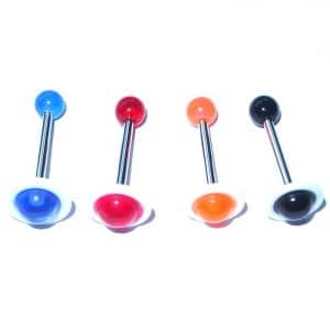 UV Tongue piercing