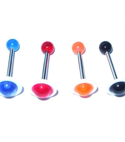 UV Tongue piercing