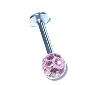 Glitter Ball Lip piercing