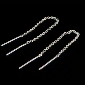 Chain Bar Thread earrings