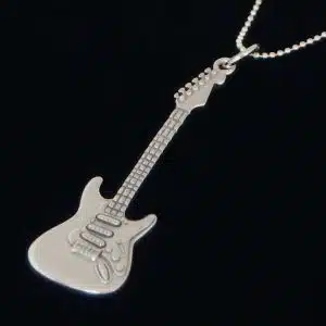 Stratocaster silver pendant NZ
