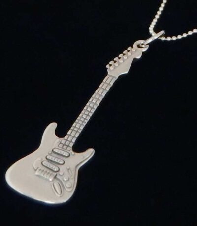 Stratocaster silver pendant NZ