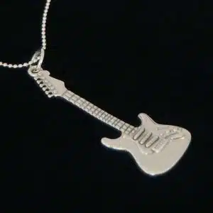 Stratocaster silver pendant NZ