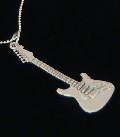 Stratocaster silver pendant NZ