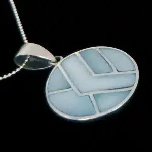 Mosaic mother pearl necklace