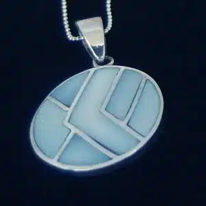 Mosaic mother pearl necklace