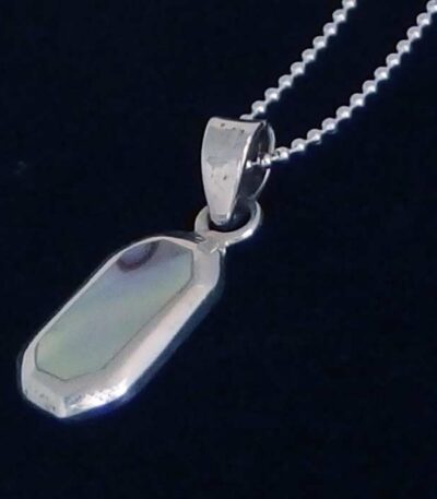 Abalone shell silver necklace NZ