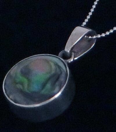 Abalone shell silver necklace NZ