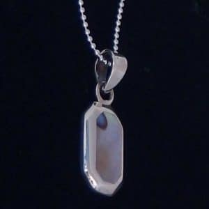 Abalone shell silver necklace NZ