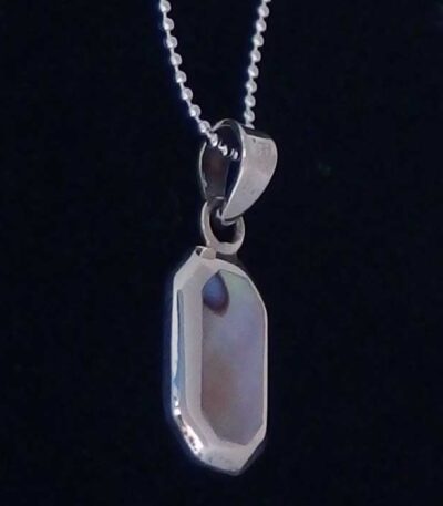 Abalone shell silver necklace NZ