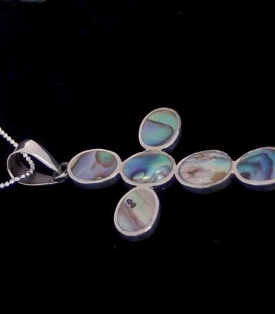 Abalone cross necklace NZ