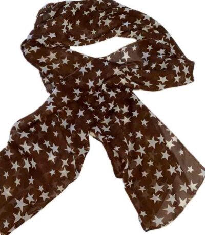 Silky Brown Scarf