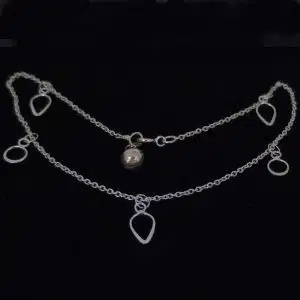 Sterling silver dangling anklet