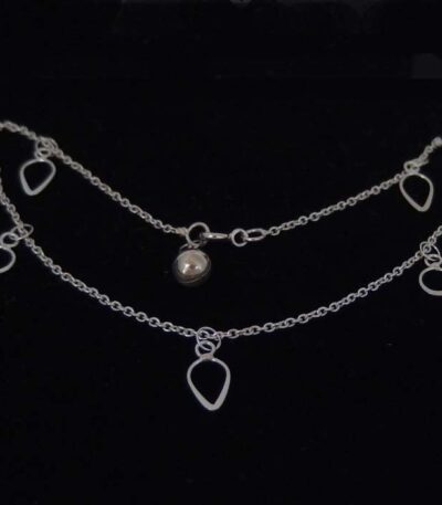 Sterling silver dangling anklet
