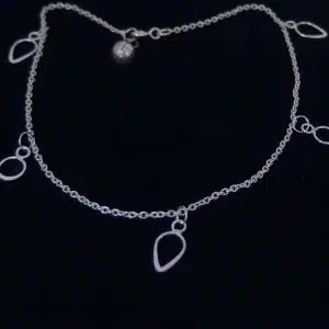 Sterling silver dangling anklet