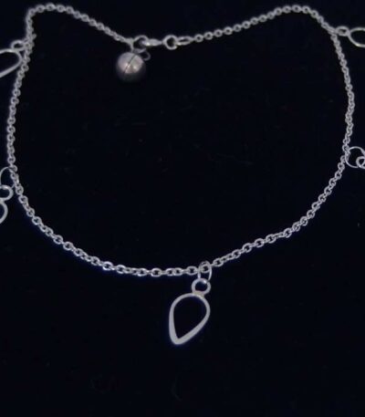 Sterling silver dangling anklet