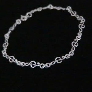 Silver Treble clef bracelet
