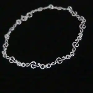 Silver Treble clef bracelet