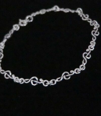 Silver Treble clef bracelet