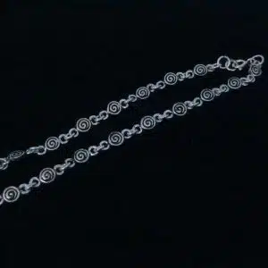 Koru Spiral chain anklet NZ