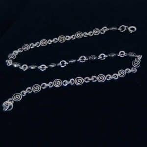 Koru Spiral chain anklet NZ