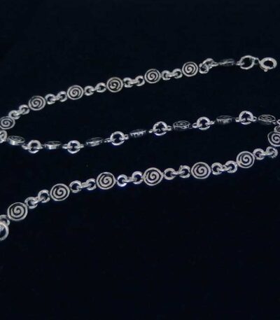 Koru Spiral chain anklet NZ