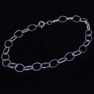 Silver Bracelet to add charms