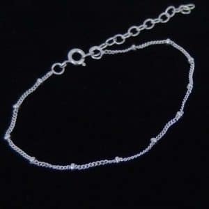 Sterling silver chain bracelet