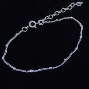 Sterling silver chain bracelet